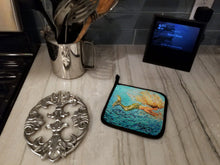 Load image into Gallery viewer, Mermaid After Your Heart Pot Holders - Set of 2 Decorative Kitchen Helpers | Made in the USA
