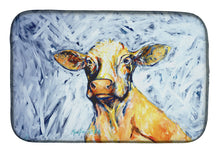 Load image into Gallery viewer, Moo Cow Dish Drying Mat – Absorbent, Artistic Kitchen Essentials