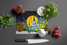 Load image into Gallery viewer, Moonlight Shadows Glass Cutting Boards – Durable, Decorative Kitchen Art