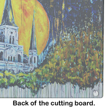 Load image into Gallery viewer, Moonlight Shadows Glass Cutting Boards – Durable, Decorative Kitchen Art