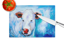Load image into Gallery viewer, Move Over Cow Glass Cutting Boards – Durable, Decorative Kitchen Art