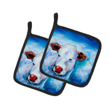 Load image into Gallery viewer, Move Over Cow Pot Holders - Set of 2 Decorative Kitchen Helpers | Made in the USA