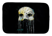 Load image into Gallery viewer, Mysterious Mask Dish Drying Mat – Absorbent, Artistic Kitchen Essentials