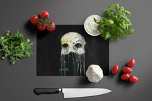 Load image into Gallery viewer, Mysterious Mask Glass Cutting Boards – Durable, Decorative Kitchen Art