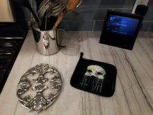 Load image into Gallery viewer, Mysterious Mask Pot Holders - Set of 2 Decorative Kitchen Helpers | Made in the USA
