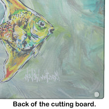 Load image into Gallery viewer, Nancys Other Fish Glass Cutting Boards – Durable, Decorative Kitchen Art