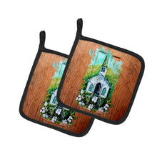 Load image into Gallery viewer, Nostalgic Zion AME  Pot Holders - Set of 2 Decorative Kitchen Helpers | Made in the USA