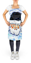 Load image into Gallery viewer, Novena Blue Santa Claus Apron – Artist-Designed Kitchen, BBQ &amp; Craft Apron