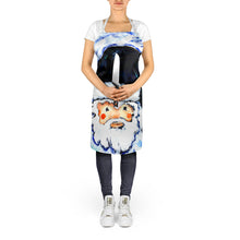 Load image into Gallery viewer, Novena Blue Santa Claus Apron – Artist-Designed Kitchen, BBQ &amp; Craft Apron