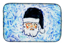 Load image into Gallery viewer, Novena Blue Santa Claus Dish Drying Mat – Absorbent, Artistic Kitchen Essentials