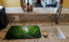 Load image into Gallery viewer, Heron On A Limb Dish Drying Mat – Absorbent, Artistic Kitchen Essentials