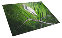 Load image into Gallery viewer, Heron On A Limb Glass Cutting Boards – Durable, Decorative Kitchen Art