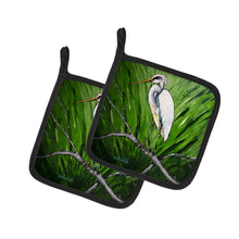 Load image into Gallery viewer, Heron On A Limb Pot Holders - Set of 2 Decorative Kitchen Helpers | Made in the USA