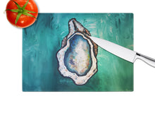 Load image into Gallery viewer, One Shell Oyster Glass Cutting Boards – Durable, Decorative Kitchen Art