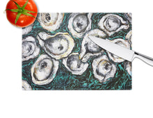 Load image into Gallery viewer, Oyster Lily Glass Cutting Boards – Durable, Decorative Kitchen Art