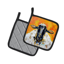 Load image into Gallery viewer, Peach Wool Sheep Pot Holders - Set of 2 Decorative Kitchen Helpers | Made in the USA