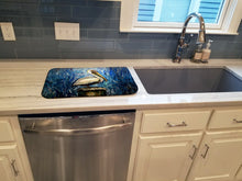 Load image into Gallery viewer, Pelican Blues Dish Drying Mat – Absorbent, Artistic Kitchen Essentials
