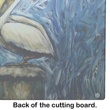 Load image into Gallery viewer, Pelican Blues Glass Cutting Boards – Durable, Decorative Kitchen Art