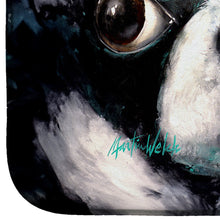 Load image into Gallery viewer, Boston Terrier Pretty Please Dish Drying Mat – Absorbent, Artistic Kitchen Essentials