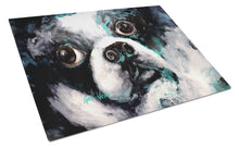 Load image into Gallery viewer, Boston Terrier Pretty Please Glass Cutting Boards – Durable, Decorative Kitchen Art
