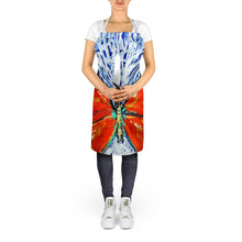 Load image into Gallery viewer, Red Glider Butterfly Apron – Artist-Designed Kitchen, BBQ &amp; Craft Apron