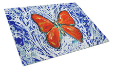 Load image into Gallery viewer, Red Glider Butterfly Glass Cutting Boards – Durable, Decorative Kitchen Art