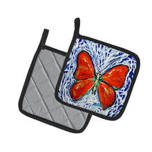 Load image into Gallery viewer, Red Glider Butterfly Pot Holders - Set of 2 Decorative Kitchen Helpers | Made in the USA