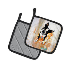 Load image into Gallery viewer, Boston Terrier Scout Pot Holders - Set of 2 Decorative Kitchen Helpers | Made in the USA