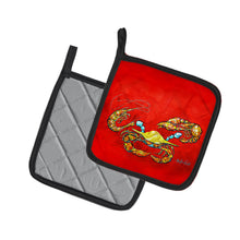 Load image into Gallery viewer, Seafood Sandwich Crab Shrimp Crawfish Pot Holders - Set of 2 Decorative Kitchen Helpers | Made in the USA