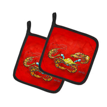 Load image into Gallery viewer, Seafood Sandwich Crab Shrimp Crawfish Pot Holders - Set of 2 Decorative Kitchen Helpers | Made in the USA