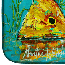 Load image into Gallery viewer, Side By Side Red Fish Dish Drying Mat – Absorbent, Artistic Kitchen Essentials