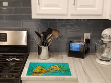 Load image into Gallery viewer, Side By Side Red Fish Glass Cutting Boards – Durable, Decorative Kitchen Art