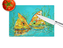 Load image into Gallery viewer, Side By Side Red Fish Glass Cutting Boards – Durable, Decorative Kitchen Art