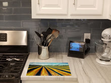 Load image into Gallery viewer, Silos Farm Land Glass Cutting Boards – Durable, Decorative Kitchen Art