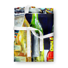 Load image into Gallery viewer, Sit A Spell Seafood Dinner Apron – Artist-Designed Kitchen, BBQ &amp; Craft Apron