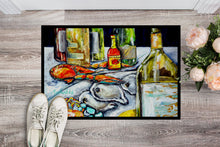 Load image into Gallery viewer, Sit A Spell Seafood Dinner Doormat-24x36 Indoor / Outdoor Rug | Made in USA