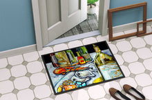 Load image into Gallery viewer, Sit A Spell Seafood Dinner Doormat-24x36 Indoor / Outdoor Rug | Made in USA