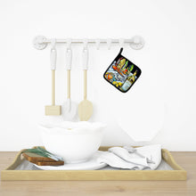 Load image into Gallery viewer, Sit A Spell Seafood Dinner Pot Holders - Set of 2 Decorative Kitchen Helpers | Made in the USA