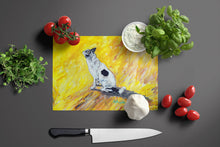 Load image into Gallery viewer, Sleeping In The Sunshine Dog Glass Cutting Boards – Durable, Decorative Kitchen Art