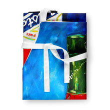 Load image into Gallery viewer, So Hot I'm Blue Sauce Apron – Artist-Designed Kitchen, BBQ &amp; Craft Apron