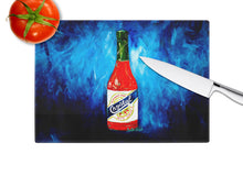 Load image into Gallery viewer, So Hot I'm Blue Sauce Glass Cutting Boards – Durable, Decorative Kitchen Art