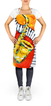 Load image into Gallery viewer, Something Blues Saxaphone and Piano Apron – Artist-Designed Kitchen, BBQ &amp; Craft Apron