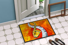 Load image into Gallery viewer, Something Blues Saxaphone and Piano Doormat-24x36 Indoor / Outdoor Rug | Made in USA