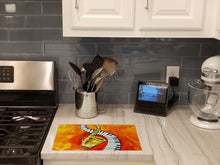 Load image into Gallery viewer, Something Blues Saxaphone and Piano Glass Cutting Boards – Durable, Decorative Kitchen Art