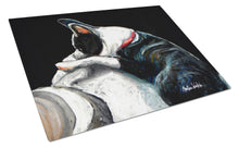Load image into Gallery viewer, Boston Terrier Spot In The Sun Glass Cutting Boards – Durable, Decorative Kitchen Art