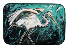 Load image into Gallery viewer, Heron Stretch Dish Drying Mat – Absorbent, Artistic Kitchen Essentials