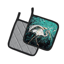 Load image into Gallery viewer, Heron Stretch Pot Holders - Set of 2 Decorative Kitchen Helpers | Made in the USA