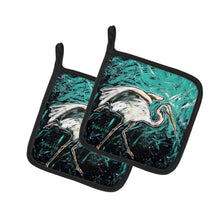 Load image into Gallery viewer, Heron Stretch Pot Holders - Set of 2 Decorative Kitchen Helpers | Made in the USA