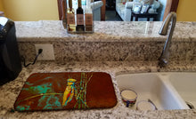 Load image into Gallery viewer, Stuck on Boo Grasshopper Dish Drying Mat – Absorbent, Artistic Kitchen Essentials
