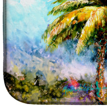 Load image into Gallery viewer, Summer Breezes Palm Tree Dish Drying Mat – Absorbent, Artistic Kitchen Essentials